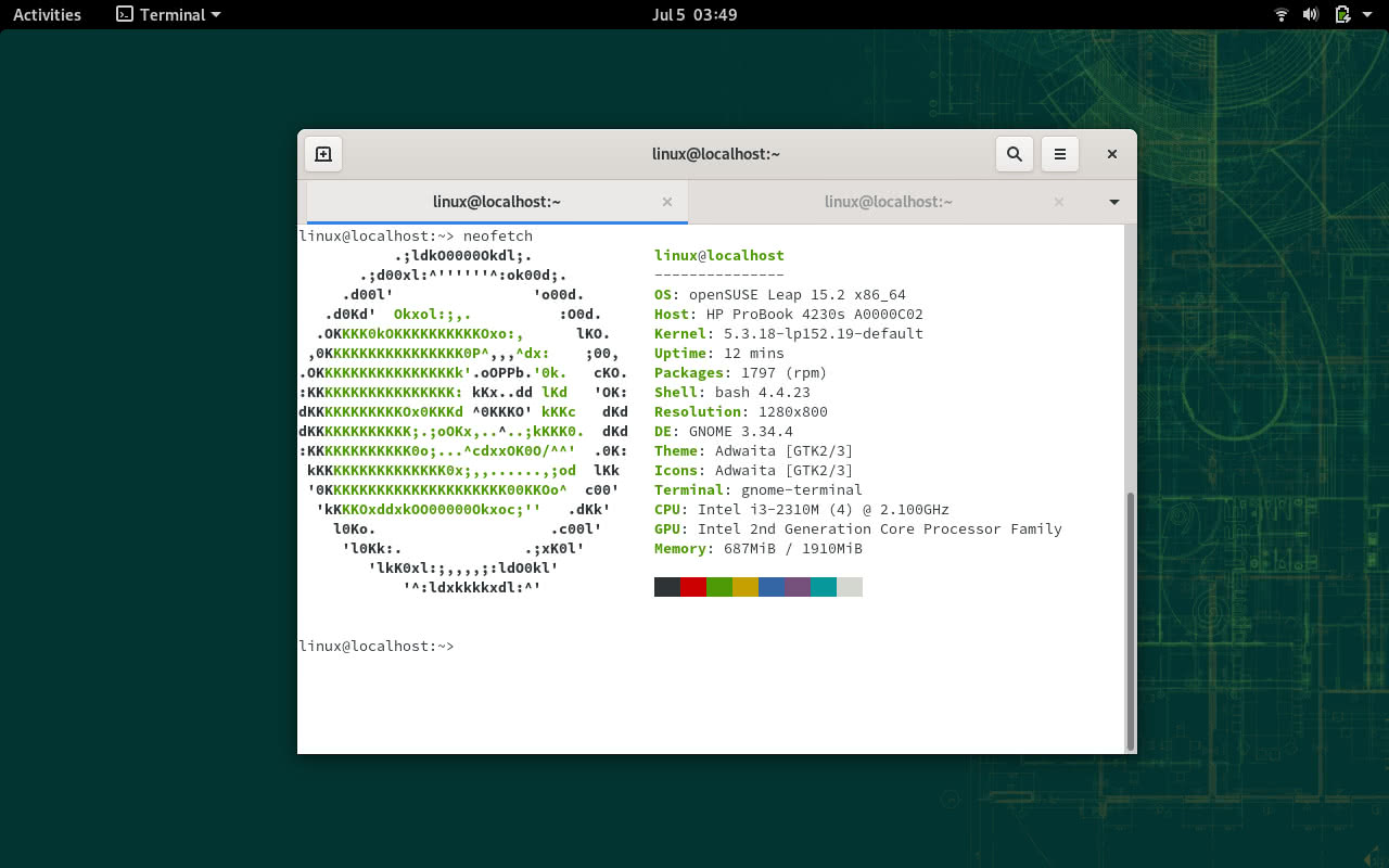 About openSUSE Leap 15.2 GNOME Edition